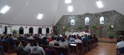 Fiéis participam da segunda noite de Tríduo em honra ao Senhor Bom Jesus na Comunidade de Campo Mendes 